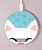 S3542 Cute Cat Cartoon Kabelloses Ladegerät Pad 15W Typ-C iPhone Android LED Licht Ladestation