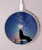 S3555 Wolf Howling Million Star Kabelloses Ladegerät Pad 15W Typ-C iPhone Android LED Licht Ladestation