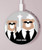 S3557 Bear in Black Suit Kabelloses Ladegerät Pad 15W Typ-C iPhone Android LED Licht Ladestation