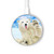 S3794 Arctic Polar Bear and Seal Paint Kabelloses Ladegerät Pad 15W Typ-C iPhone Android LED Licht Ladestation