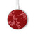 S3817 Red Floral Cherry blossom Pattern Kabelloses Ladegerät Pad 15W Typ-C iPhone Android LED Licht Ladestation