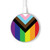S3846 Pride Flag LGBT Kabelloses Ladegerät Pad 15W Typ-C iPhone Android LED Licht Ladestation