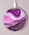 S3896 Purple Marble Gold Streaks Kabelloses Ladegerät Pad 15W Typ-C iPhone Android LED Licht Ladestation