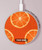S3946 Seamless Orange Pattern Kabelloses Ladegerät Pad 15W Typ-C iPhone Android LED Licht Ladestation