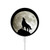 S1981 Wolf Howling at The Moon Magnetisches kabelloses Ladepad mit MagSafe 15W für iPhone 16 15 14 13 12
