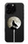 S1981 Wolf Howling at The Moon Magnetisches kabelloses Ladepad mit MagSafe 15W für iPhone 16 15 14 13 12