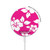 S2246 Hawaiian Hibiscus Pink Pattern Magnetisches kabelloses Ladepad mit MagSafe 15W für iPhone 16 15 14 13 12