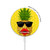 S2443 Funny Pineapple Sunglasses Kiss Magnetisches kabelloses Ladepad mit MagSafe 15W für iPhone 16 15 14 13 12