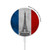 S2859 Vintage France Flag Eiffel Tower Magnetisches kabelloses Ladepad mit MagSafe 15W für iPhone 16 15 14 13 12