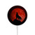 S2955 Wolf Howling Red Moon Magnetisches kabelloses Ladepad mit MagSafe 15W für iPhone 16 15 14 13 12