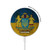 S3858 Ukraine Vintage Flag Magnetisches kabelloses Ladepad mit MagSafe 15W für iPhone 16 15 14 13 12