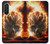 S0863 Hell Fire Skull Hülle Schutzhülle Taschen für Samsung Galaxy A26