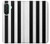 S2297 Black and White Vertical Stripes Hülle Schutzhülle Taschen für Samsung Galaxy A26