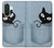 S2641 Pocket Black Cat Hülle Schutzhülle Taschen für Samsung Galaxy A26