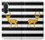S2794 Black and White Striped Deer Gold Sparkles Hülle Schutzhülle Taschen für Samsung Galaxy A26