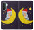 S2849 Cute Sleepy Owl Moon Night Hülle Schutzhülle Taschen für Samsung Galaxy A26