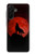 S2955 Wolf Howling Red Moon Hülle Schutzhülle Taschen für Samsung Galaxy A26