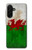S2976 Wales Football Soccer Flag Hülle Schutzhülle Taschen für Samsung Galaxy A26