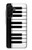 S3078 Black and White Piano Keyboard Hülle Schutzhülle Taschen für Samsung Galaxy A26