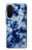 S3439 Fabric Indigo Tie Dye Hülle Schutzhülle Taschen für Samsung Galaxy A26