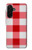 S3535 Red Gingham Hülle Schutzhülle Taschen für Samsung Galaxy A26