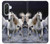 S0246 White Horse Hülle Schutzhülle Taschen für Samsung Galaxy A36