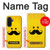 S1145 Yellow Mustache Sun Hülle Schutzhülle Taschen für Samsung Galaxy A36