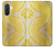 S2713 Yellow Snake Skin Graphic Printed Hülle Schutzhülle Taschen für Samsung Galaxy A36