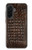 S2850 Brown Skin Alligator Graphic Printed Hülle Schutzhülle Taschen für Samsung Galaxy A36