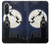 S3249 Peter Pan Fly Full Moon Night Hülle Schutzhülle Taschen für Samsung Galaxy A36