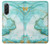 S3399 Green Marble Graphic Print Hülle Schutzhülle Taschen für Samsung Galaxy A36