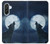 S3693 Grim White Wolf Full Moon Hülle Schutzhülle Taschen für Samsung Galaxy A36