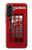 S0058 British Red Telephone Box Hülle Schutzhülle Taschen für Samsung Galaxy A56