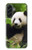 S1073 Panda Enjoy Eating Hülle Schutzhülle Taschen für Samsung Galaxy A56