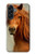 S1595 Beautiful Brown Horse Hülle Schutzhülle Taschen für Samsung Galaxy A56