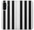 S2297 Black and White Vertical Stripes Hülle Schutzhülle Taschen für Samsung Galaxy A56