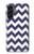 S2345 Navy Blue Shavron Zig Zag Pattern Hülle Schutzhülle Taschen für Samsung Galaxy A56