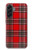 S2374 Tartan Red Pattern Hülle Schutzhülle Taschen für Samsung Galaxy A56
