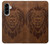 S2529 Leo Zodiac Tattoo Brown Graphic Print Hülle Schutzhülle Taschen für Samsung Galaxy A56