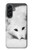 S2569 White Arctic Fox Hülle Schutzhülle Taschen für Samsung Galaxy A56