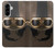 S2645 Vintage Brown Goggles Motorcycle Helmet Hülle Schutzhülle Taschen für Samsung Galaxy A56