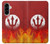 S2803 Fire Red Devil Spear Symbol Hülle Schutzhülle Taschen für Samsung Galaxy A56