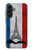 S2859 Vintage France Flag Eiffel Tower Hülle Schutzhülle Taschen für Samsung Galaxy A56