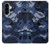 S2959 Navy Blue Camo Camouflage Hülle Schutzhülle Taschen für Samsung Galaxy A56