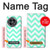 S1723 Mint Chevron Zigzag Hülle Schutzhülle Taschen für OnePlus 13R