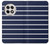 S2767 Navy White Striped Hülle Schutzhülle Taschen für OnePlus 13R