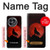 S2955 Wolf Howling Red Moon Hülle Schutzhülle Taschen für OnePlus 13R