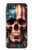 S4015 Skull American Flag Hülle Schutzhülle Taschen für iPhone 16e, 17e