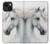 S4025 White Horse Painting Hülle Schutzhülle Taschen für iPhone 14