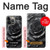 S3969 Black Rose Hard Brush Stroke Hülle Schutzhülle Taschen für iPhone 13